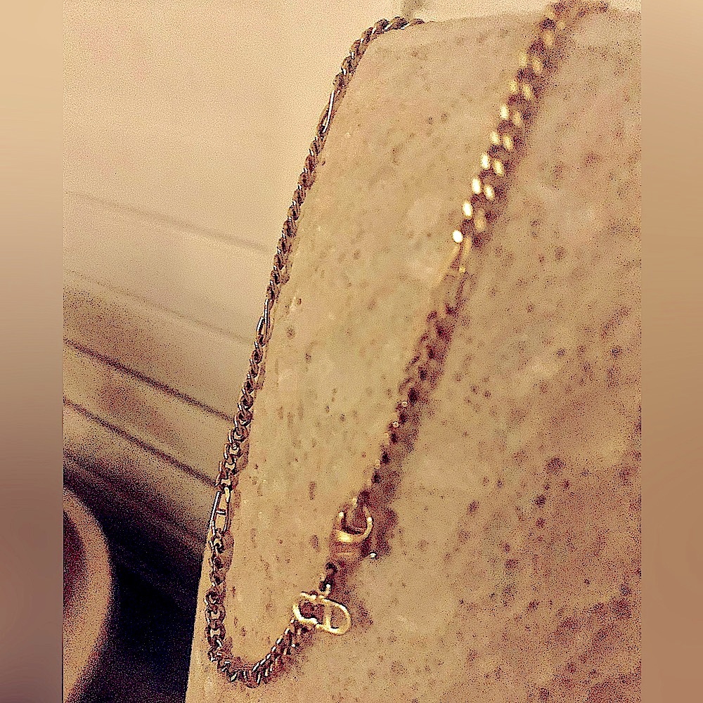 Christian Dior Vintage 70's Gold Figaro Chain Necklace Made In Germany Excellent - Picture 5 of 9